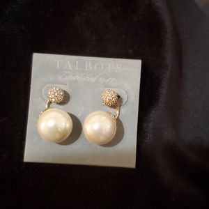 Talbots pearl earrings